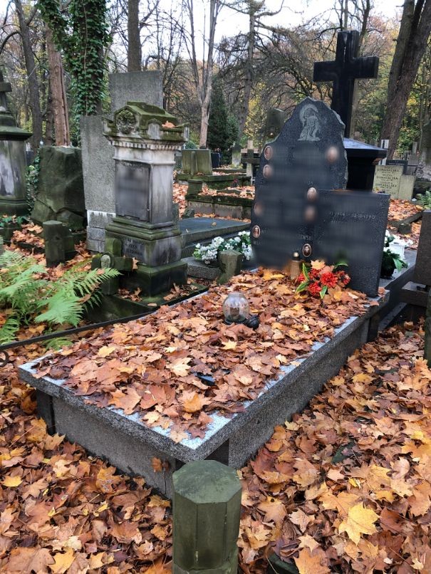 przed CzystePomnikipl CzystePomnikipl Sprzątanie grobu na cmentarzu