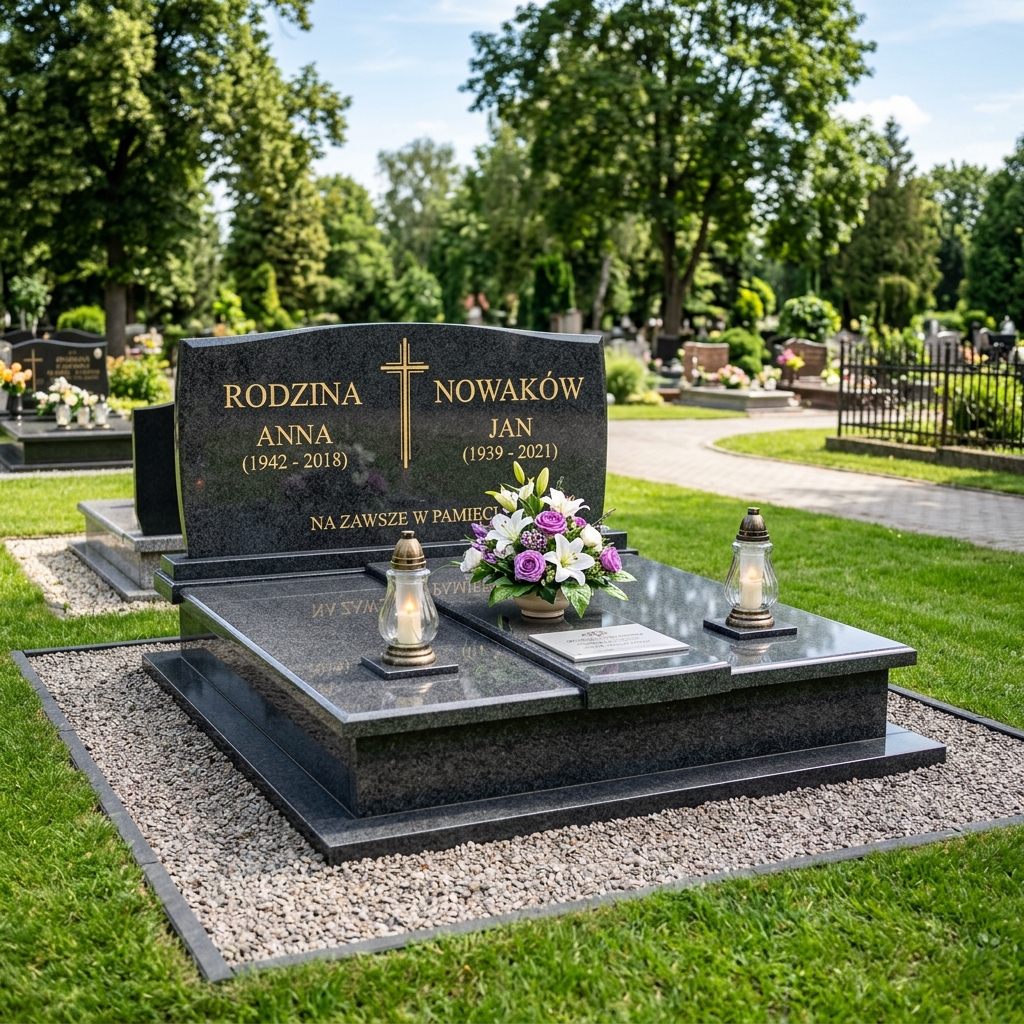 Ręczne mycie pomnika podwójnego