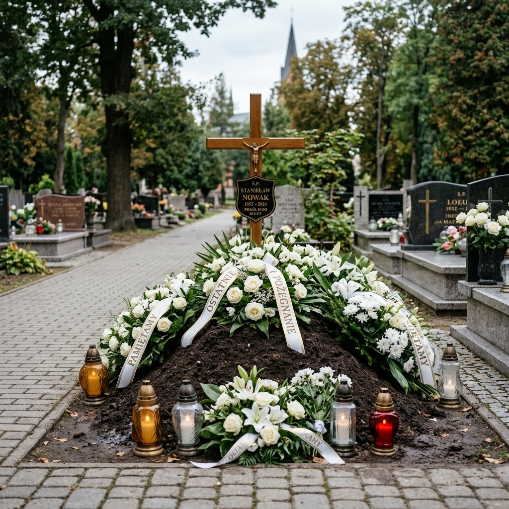 Uporządkowanie grobu po pogrzebie